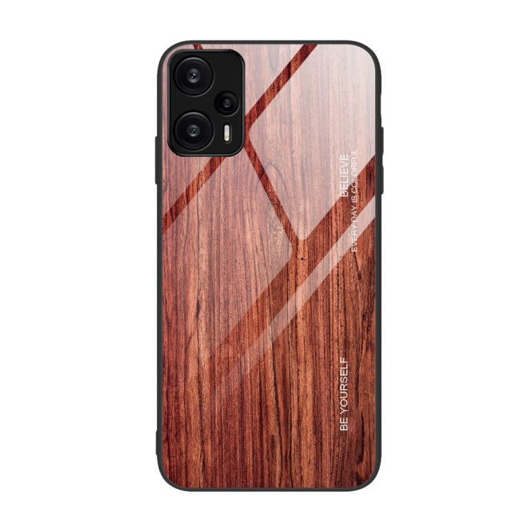 Wood Grain Glass TPU Phone Case