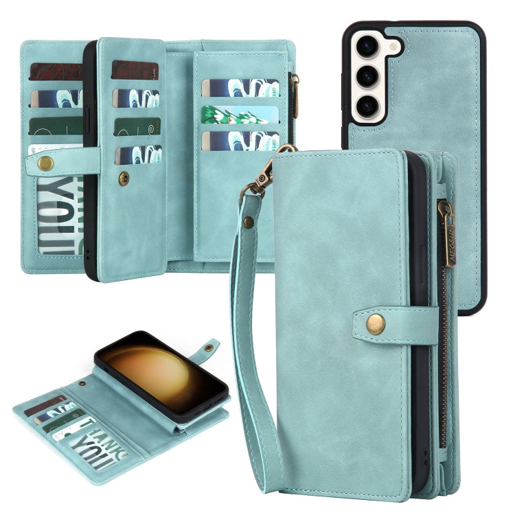 Zipper Wallet Magnetic Detachable Leather Phone Case