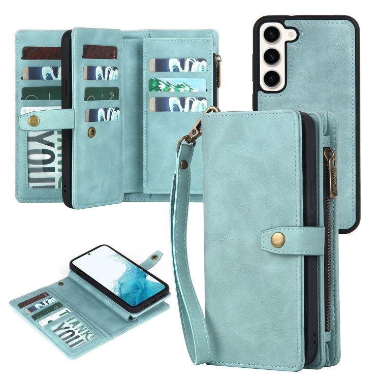 Zipper Wallet Magnetic Detachable Leather Phone Case