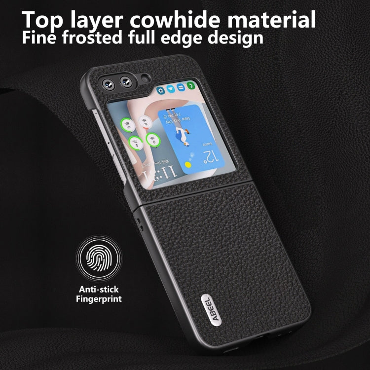 ABEEL Genuine Leather Litchi Texture Phone Case
