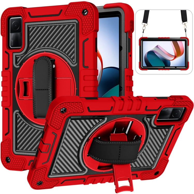 360 Degree Rotation PC Contrast Silicone Tablet Case