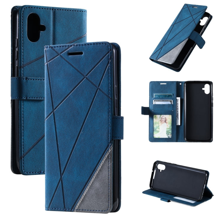 Skin Feel Splicing Leather Phone Case