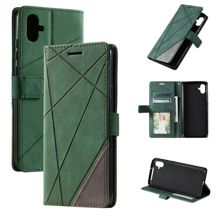 Skin Feel Splicing Leather Phone Case