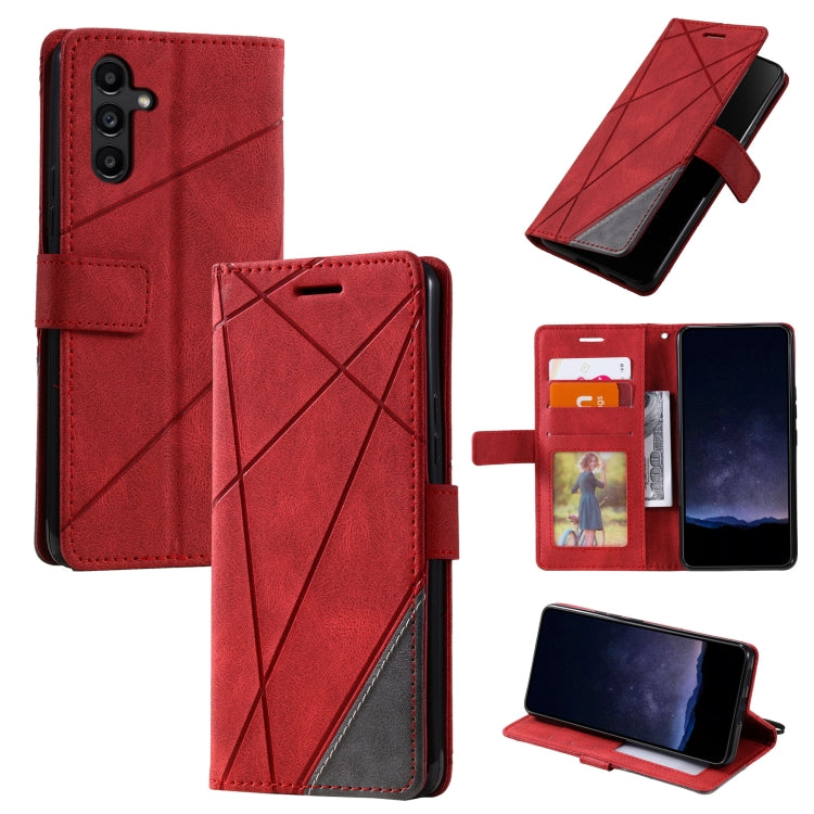 Skin Feel Splicing Leather Phone Case