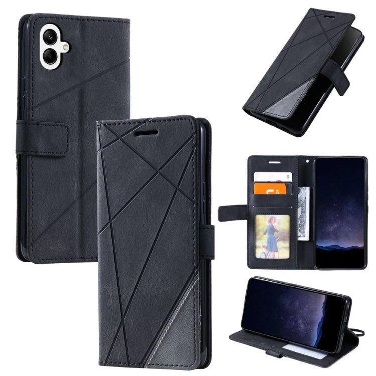 Skin Feel Splicing Leather Phone Case