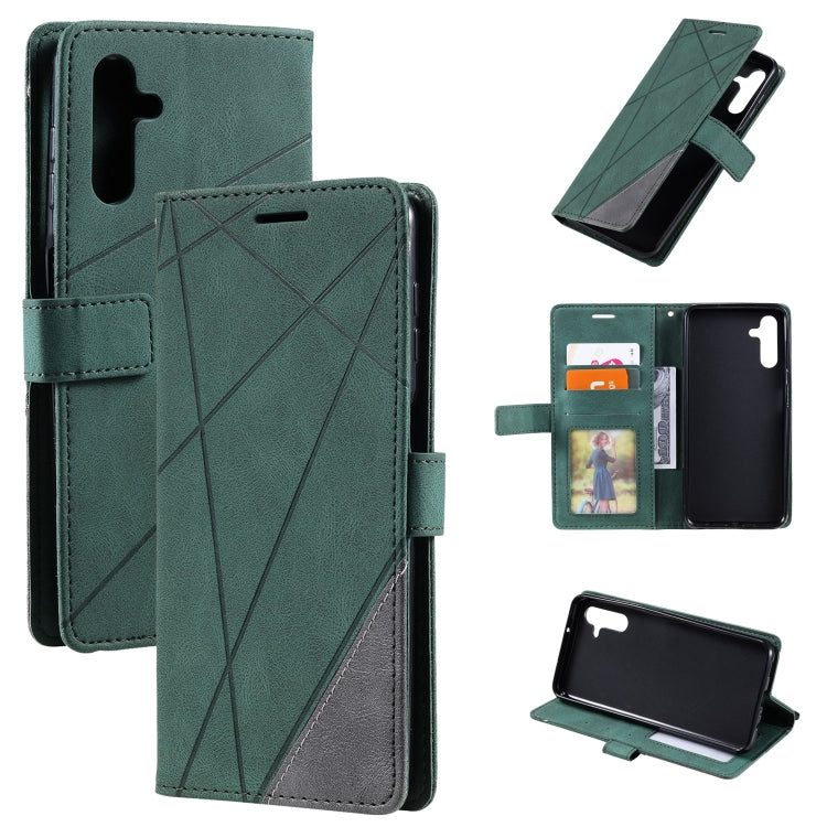 Skin Feel Splicing Leather Phone Case