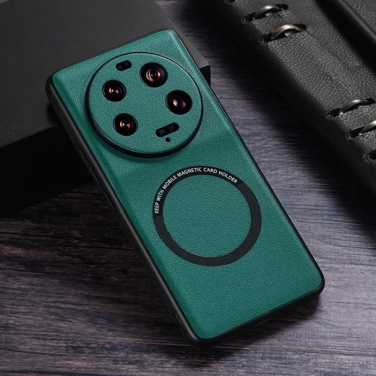 Cloth Texture PU MagSafe Magnetic Phone Case