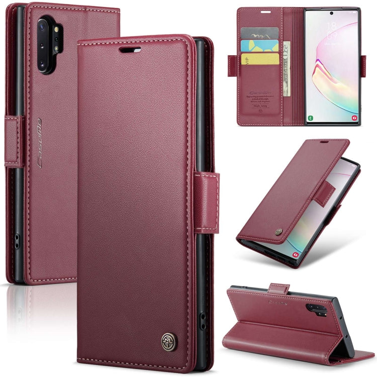 CaseMe 023 Butterfly Buckle Litchi Texture RFID Anti-theft Leather Phone Case