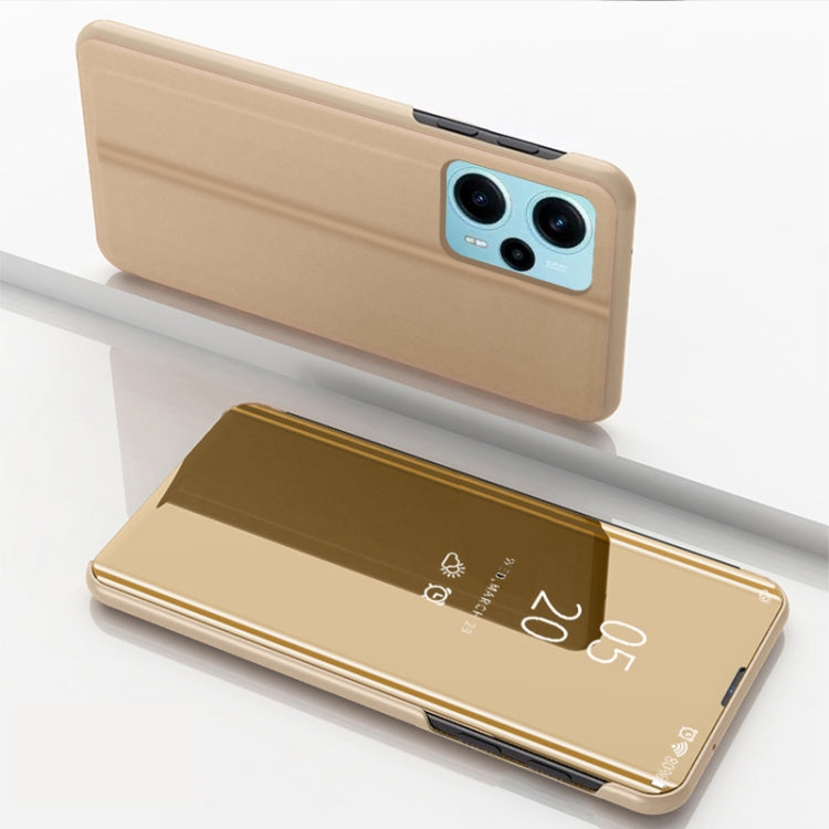 Plated Mirror Kickstand Flip Leather Phone Case