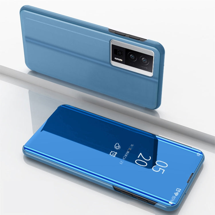 Plated Mirror Kickstand Flip Leather Phone Case