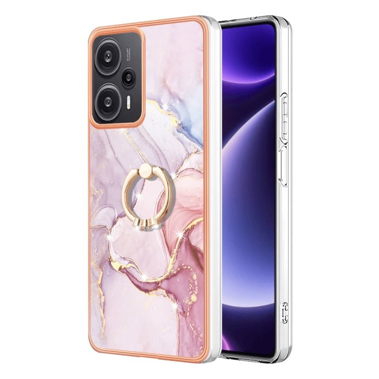 Electroplating Marble IMD TPU Phone Case with Ring Holder