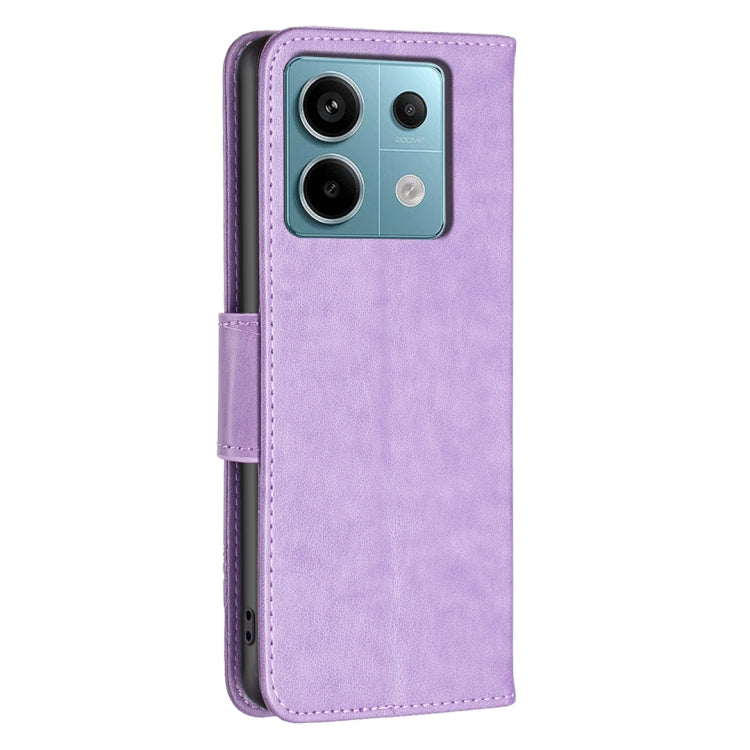 Two Butterflies Embossing Leather Phone Case