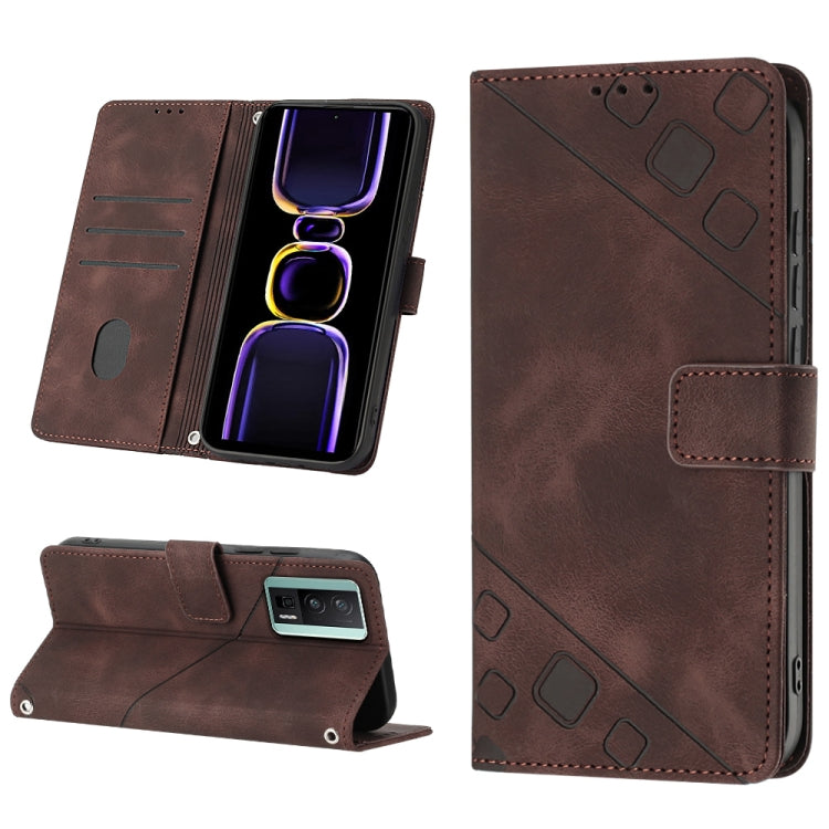 Skin Feel Embossed Leather Phone Case