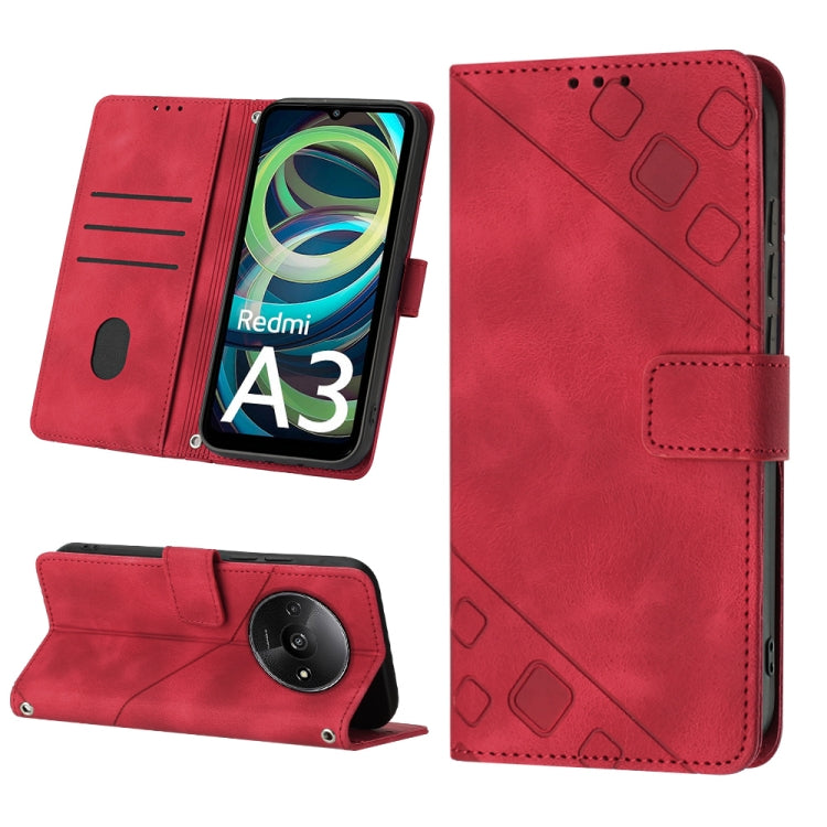 Skin Feel Embossed Leather Phone Case