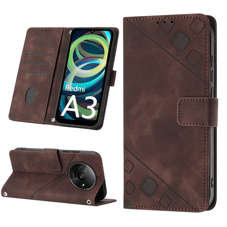 Skin Feel Embossed Leather Phone Case