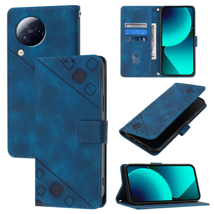 Skin Feel Embossed Leather Phone Case