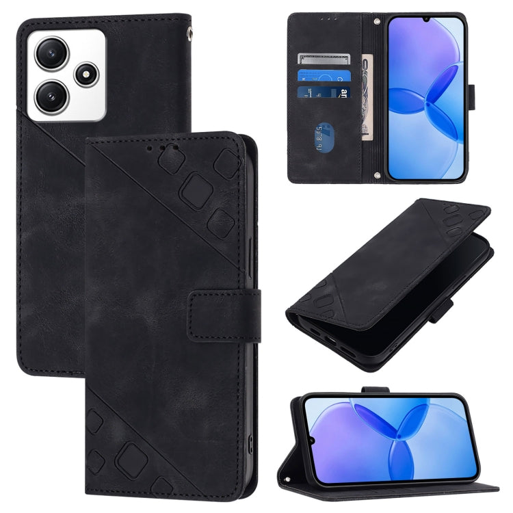 Skin Feel Embossed Leather Phone Case