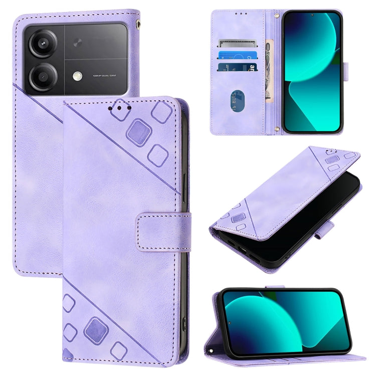 Skin Feel Embossed Leather Phone Case