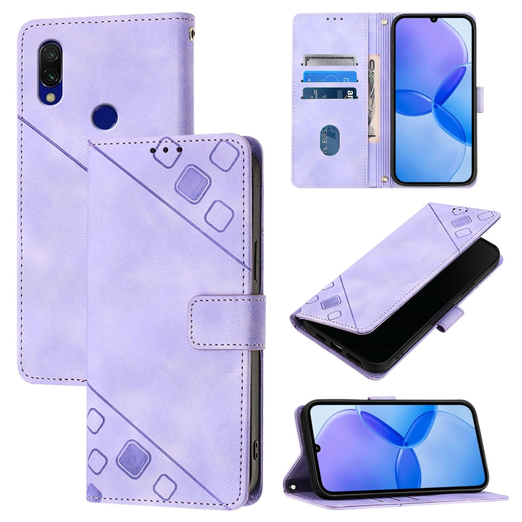 Skin Feel Embossed Leather Phone Case