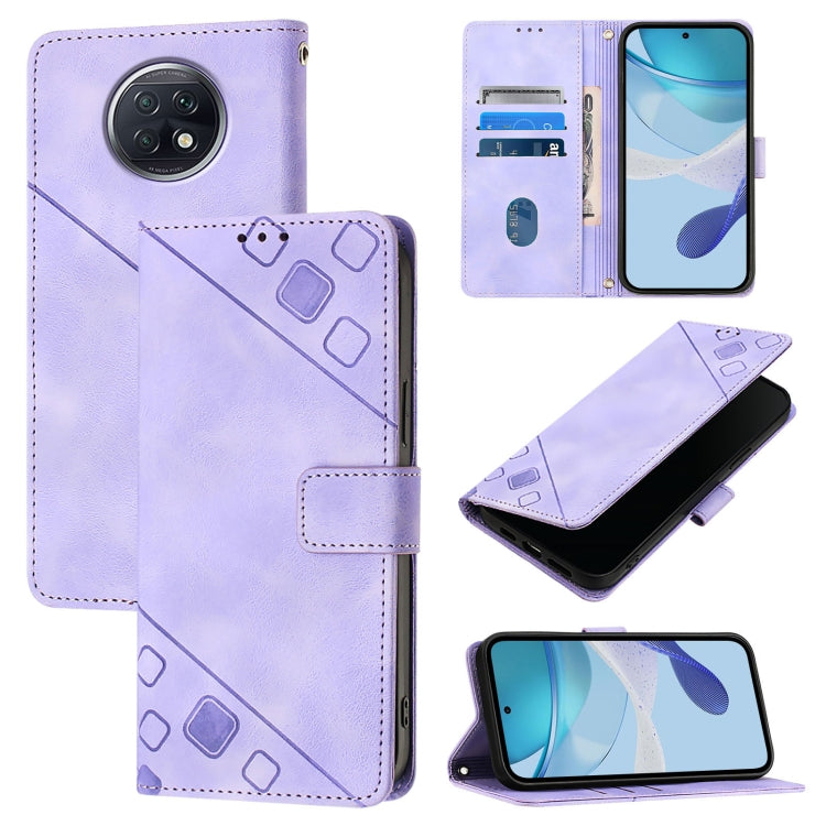 Skin Feel Embossed Leather Phone Case