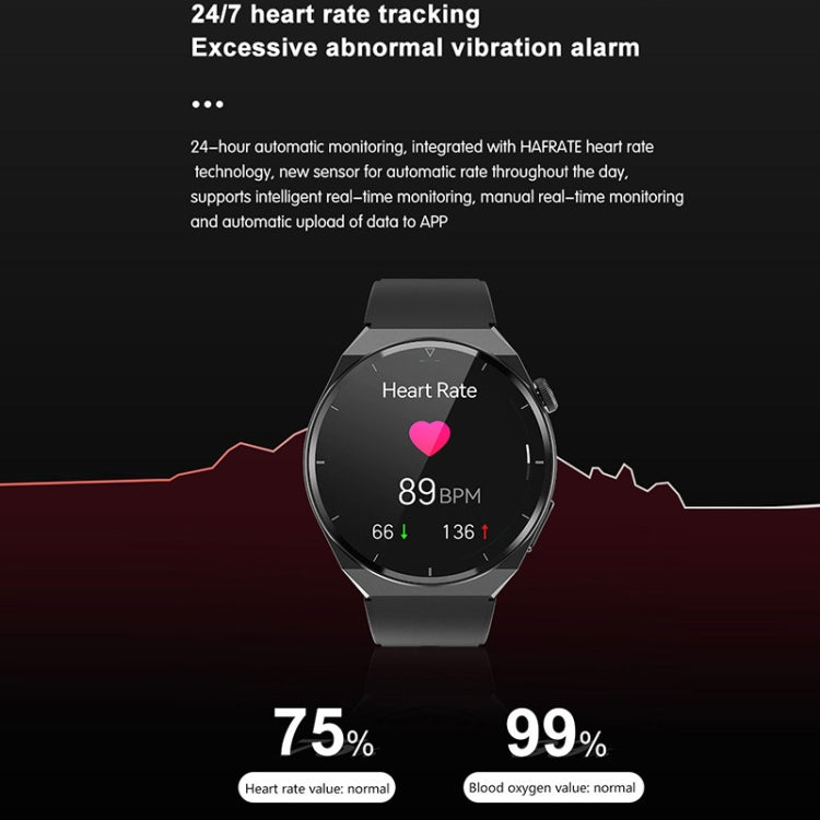 TK20 1.39 inch Silicone Band Smart Watch Supports ECG / Remote Families Care / Body Temperature Monitoring