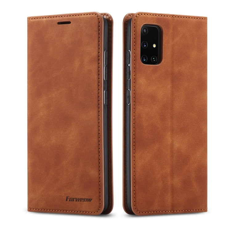 Forwenw Dream Series Oil Edge Strong Magnetism Horizontal Flip Leather Case with Holder & Card Slots & Wallet & Photo Frame