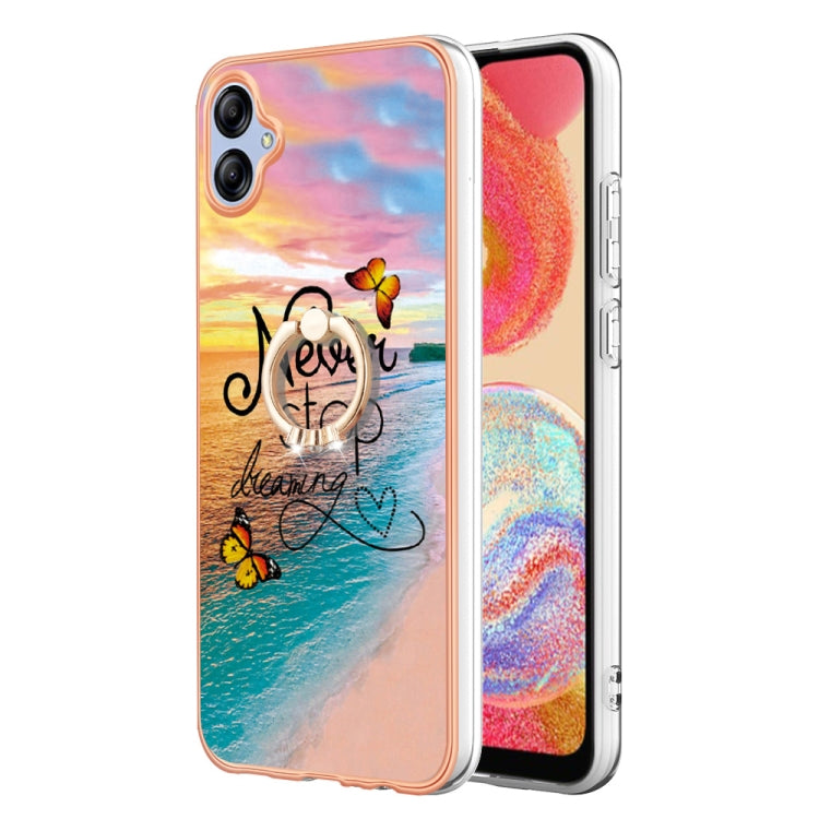 Electroplating IMD TPU Phone Case with Ring