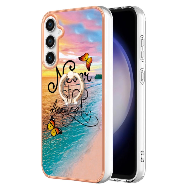 Electroplating IMD TPU Phone Case with Ring