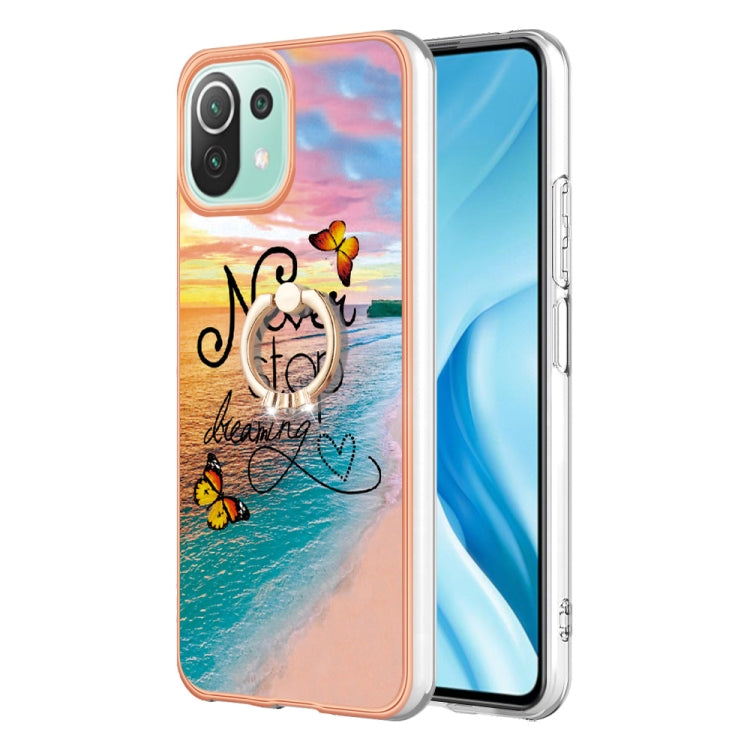 Electroplating IMD TPU Phone Case with Ring