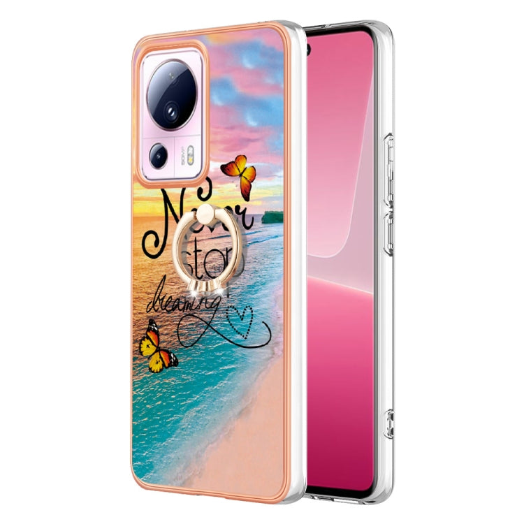 Electroplating IMD TPU Phone Case with Ring