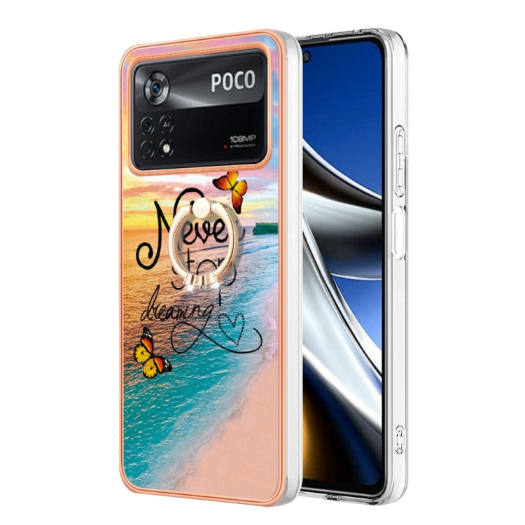 Electroplating IMD TPU Phone Case with Ring