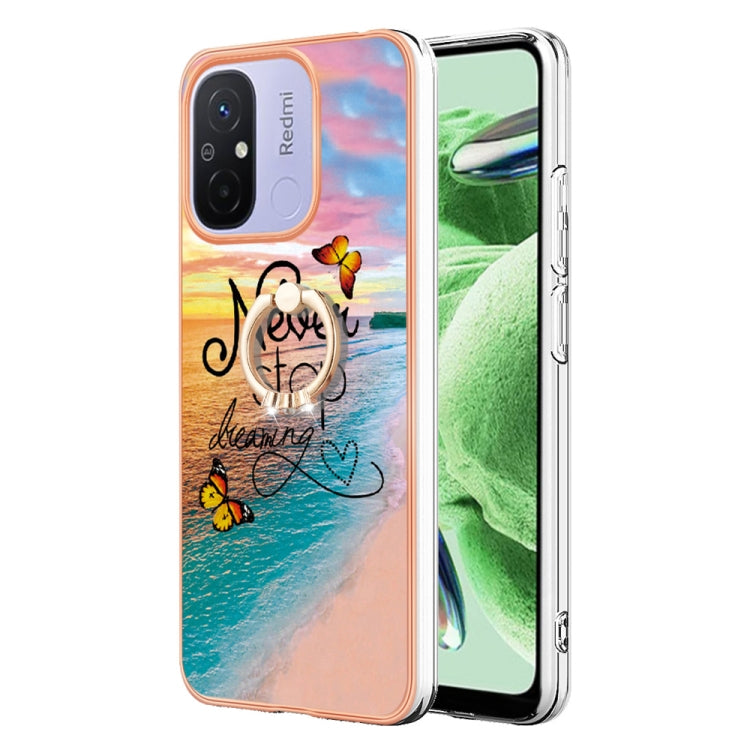 Electroplating IMD TPU Phone Case with Ring