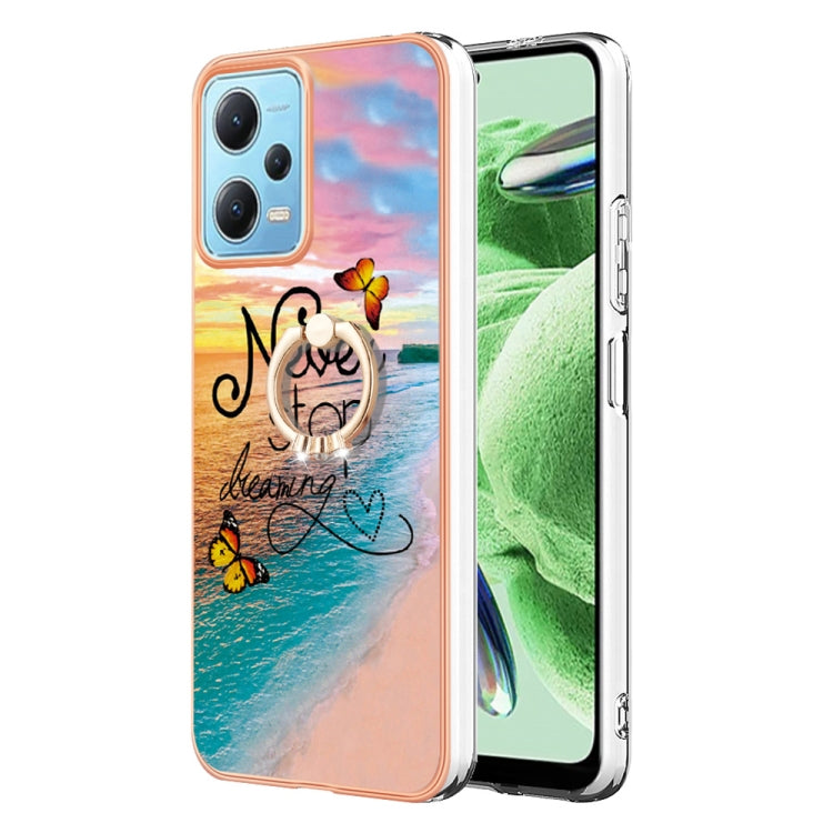 Electroplating IMD TPU Phone Case with Ring