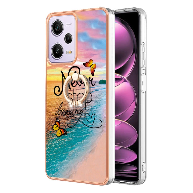Electroplating IMD TPU Phone Case with Ring