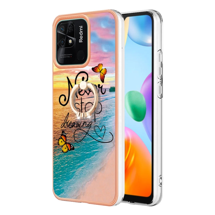 Electroplating IMD TPU Phone Case with Ring