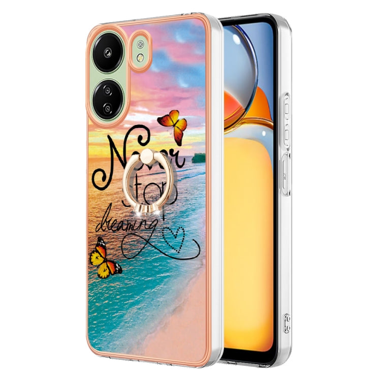 Electroplating IMD TPU Phone Case with Ring
