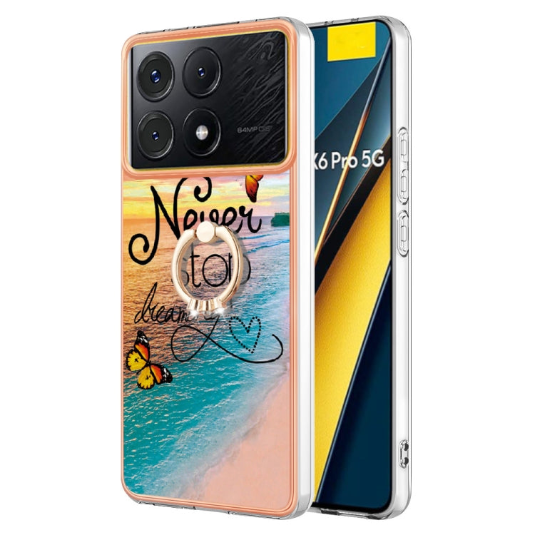 Electroplating IMD TPU Phone Case with Ring