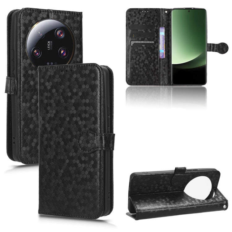 Honeycomb Dot Texture Leather Phone Case