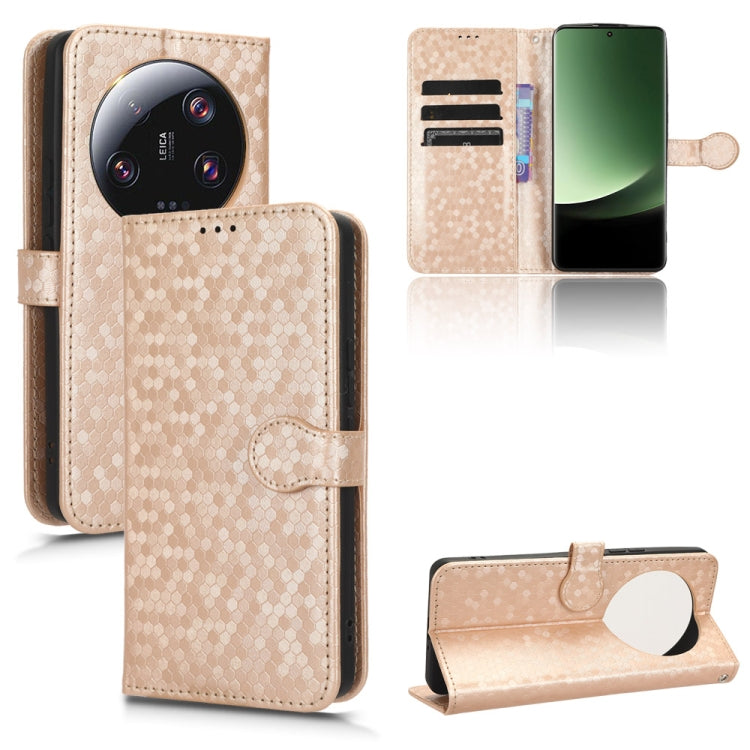 Honeycomb Dot Texture Leather Phone Case