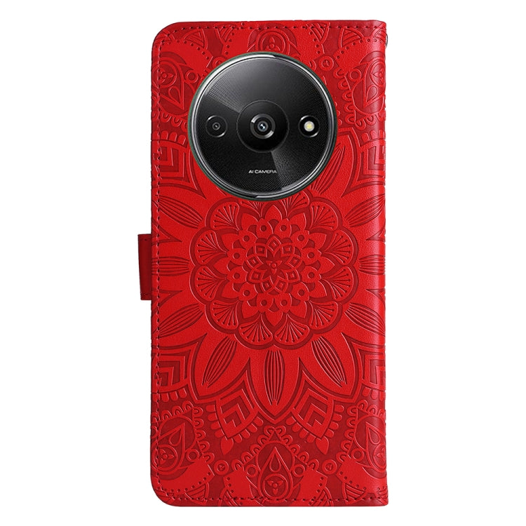 Embossed Sunflower Leather Phone Case