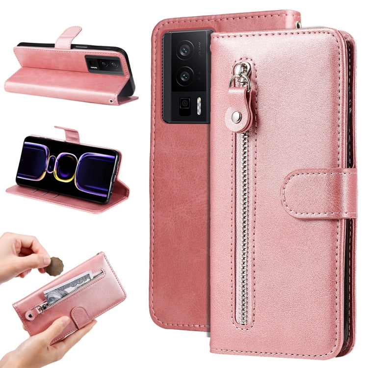 Calf Texture Zipper Leather Phone Case