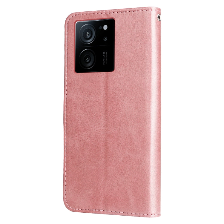 Calf Texture Zipper Leather Phone Case