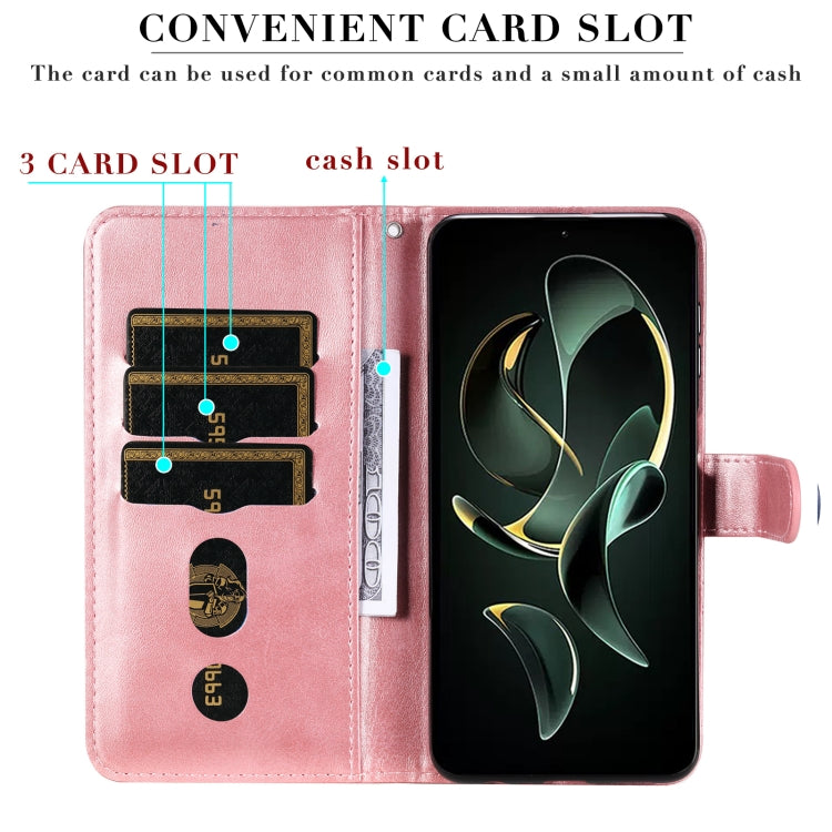 Calf Texture Zipper Leather Phone Case