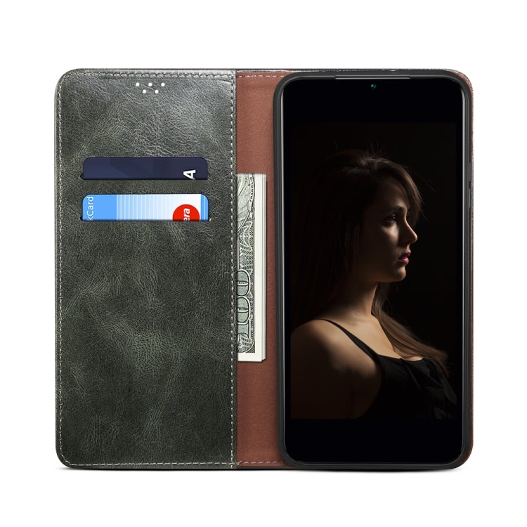 Oil Wax Crazy Horse Texture Flip Leather Phone Case