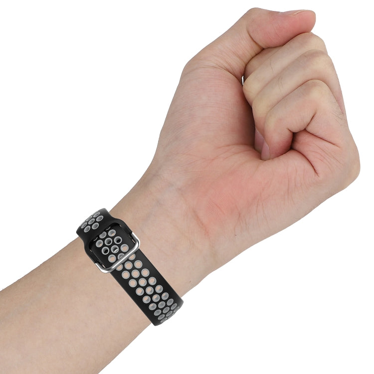For Fitbit Versa 2 / Versa / Versa Lite / Blaze 23mm Sports Two Colors Silicone Replacement Strap Watchband
