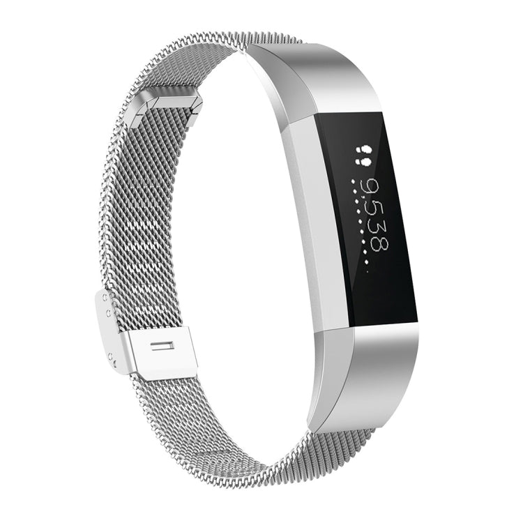 For Fitbit Alta / Alta HR / ACE Watch Button Mesh Metal Replacement Strap Watchband
