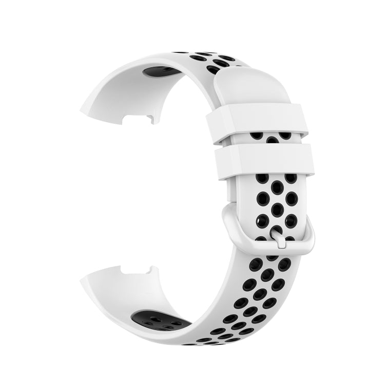 For Fitbit Charge 4 / Charge 3 / Charge 3 SE Watch Button Two Colors Silicone Replacement Strap Watchband