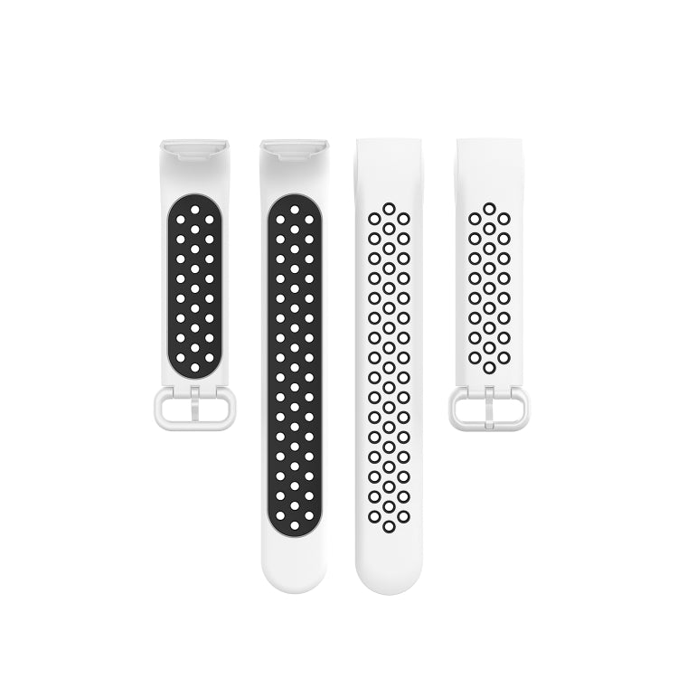 For Fitbit Charge 4 / Charge 3 / Charge 3 SE Watch Button Two Colors Silicone Replacement Strap Watchband