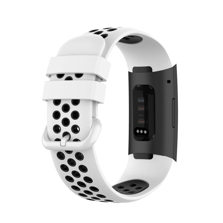 For Fitbit Charge 4 / Charge 3 / Charge 3 SE Watch Button Two Colors Silicone Replacement Strap Watchband