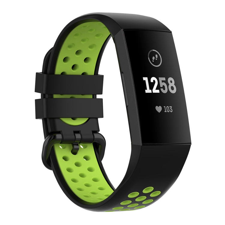 For Fitbit Charge 4 / Charge 3 / Charge 3 SE Watch Button Two Colors Silicone Replacement Strap Watchband